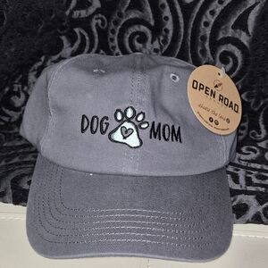 Gray "Dog Mom" Embroidered Cap